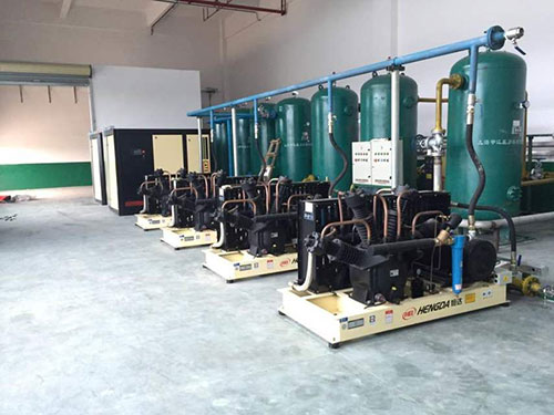 恒達(dá)壓縮機(jī)中山吹瓶廠用戶案例